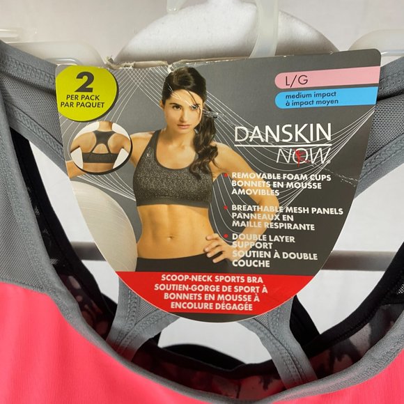 BNWT Two Danskin Now Sports Bras Size Large - Picture 5 of 6